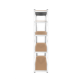 Kovový úložný regál Atos RB-1250 180 x 90 x 40 cm strieborný