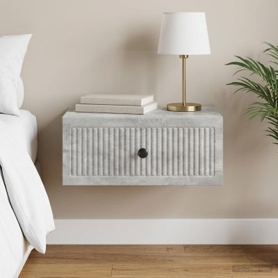 vidaXL Nočný stolík Betónovo sivá 49 x 34,5 x 20 cm Kompozitné drevo