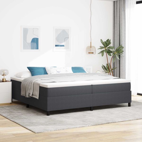vidaXL Platformový rám postele Tmavo šedá 200 x 200 cm