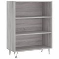 vidaXL Vysoká skrinka sivý dub sonoma 69,5x34x180 cm spracované drevo