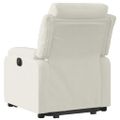 vidaXL Elektrické zdvíhacie sklápacie kreslo krémové zamat