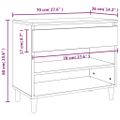 vidaXL Botník dymový dub 70x36x60 cm spracované drevo