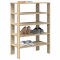 vidaXL Regál na topánky dub sonoma 61x32x87,5 cm spracované drevo