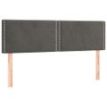 vidaXL Posteľný rám boxspring s matracom tmavosivý 140x190 cm zamat