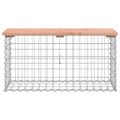 vidaXL Záhradná lavica gabiónový dizajn 83x31,5x42 cm masívny douglas