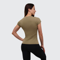 Dámske tričko FIT Olive - GymBeam, veľkosť XS