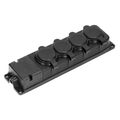 ORNO OR-AE-13167 zásuvka odolná gumená, 4x 230V, IP44