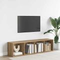 vidaXL skrinka na knihy/TV skrinka Dub Artisan 36x30x143cm Drevo