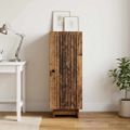 vidaXL Servírovacia skriňa Staré drevo 33 x 34,5 x 90 cm