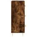 vidaXL Komoda dymový dub 34,5x34x90 cm spracované drevo