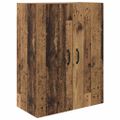vidaXL Highboard Staré drevo 69,5 x 34 x 180 cm Kompozitné drevo