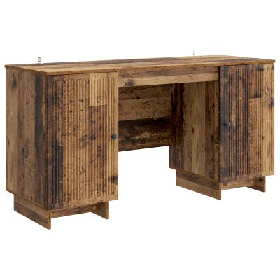 vidaXL Stôl Staré drevo Kompozitné drevo 142,5 x 50 x 75 cm
