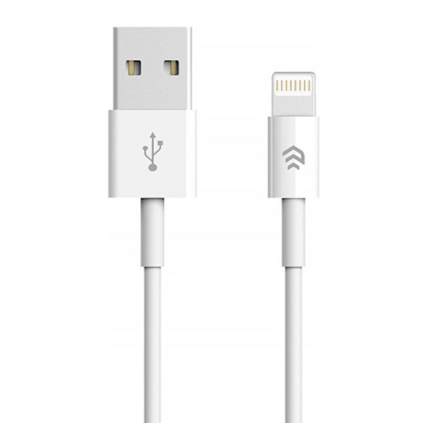 Kábel Devia Smart EC080 USB - Lightning 1,0 m 2,1A biely