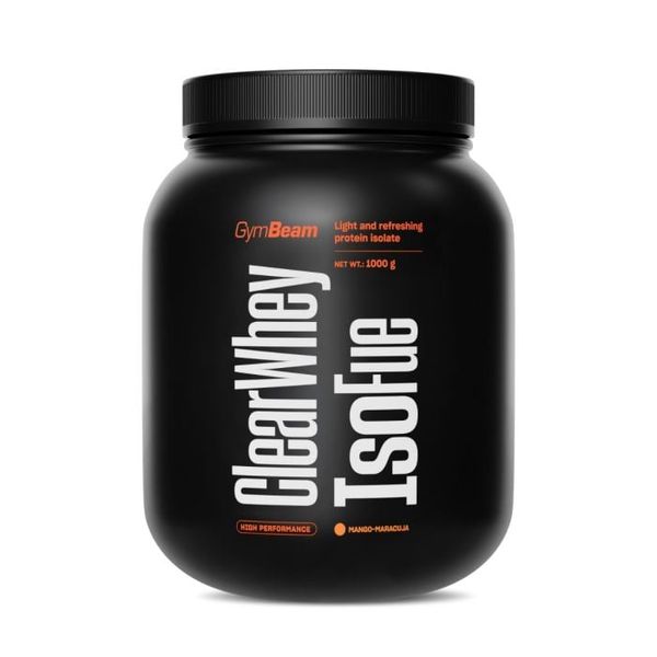 Clear Whey IsoFue - GymBeam, mango marakuja, 1000 g