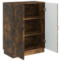 vidaXL Servírovacia skriňa Dymový dub 66 x 34,5 x 87 cm