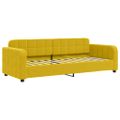 vidaXL Denná posteľ s matracom žltá 80x200 cm zamat
