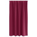 vidaXL Záclony na zatemnenie s krúžkami 2 ks Víno červené 140 x 140 cm