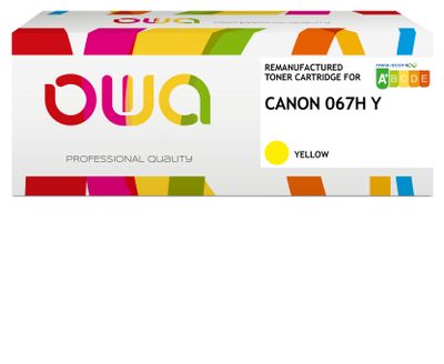 OWA Armor toner kompatibilný s Canon CRG-067H Y, 2350st, žltá/yellow
