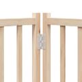 vidaXL Brána pre psa s dverami skladacia 9 panely 450cm topoľové drevo