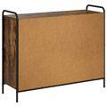 vidaXL Servírovacia skriňa Dymový dub 97 x 33 x 81 cm Kompozitné drevo
