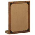 vidaXL Kúpeľňové zrkadlo Hnedá 50 x 22 x 70 cm Masívne obnovené drevo