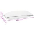 vidaXL Shread spánkový vankúš Biela 60 x 40 x 14,5 cm Pamäťová pena
