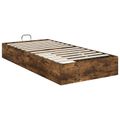 vidaXL Otomanový posteľný rám s úložiskom Údený Dub 203 x 90 x 25 cm