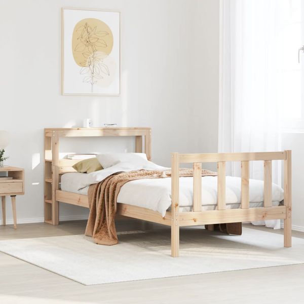 vidaXL Posteľ bez matraca 90x190 cm masívna borovica