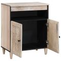 vidaXL Servírovacia skriňa Bielená biela 60 x 33 x 75 cm