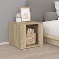 vidaXL Nočný stolík dub sonoma 41x40x36 cm spracované drevo