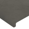 vidaXL Čelá postele 2 ks tmavosivé 100x5x78/88 cm zamat