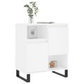vidaXL Komoda biela 60x35x70 cm spracované drevo