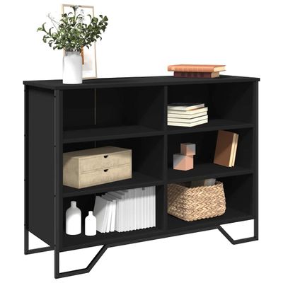 vidaXL Komoda čierna 101x35,5x74,5 cm kompozitné drevo