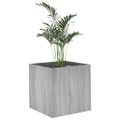 vidaXL Kvetináč sivý dub sonoma 40x40x40 cm spracované drevo