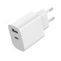 GEMBIRD TA-UC-2AC12-01, Nabíjačka, USB/USB-C, 12W