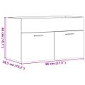 vidaXL Skrinka do kúpeľne staré drevo 80x38,5x46 cm kompozitné drevo