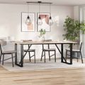vidaXL Stolové dosky 4 ks 100x50x1,7 cm obdĺžnikové masívna borovica