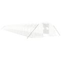 vidaXL Fóliovník s oceľovým rámom biely 96 m² 24x4x2 m