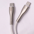 Forever Sleek kábel USB-C - USB-C 1,0 m 60W biely