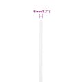 vidaXL Lodné lano biele 6 mm 250 m polypropylén