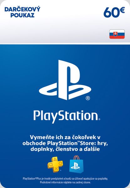 ESD SK - PS Store el. peňaženka - 60 EUR