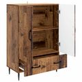 vidaXL Servírovacia skriňa so zásuvkou Staré drevo 66 x 34,5 x 95 cm