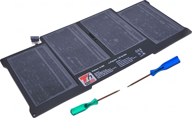 Batéria T6 Power pre Apple MacBook Air 13 2011, 2012, 2013, 2014, 2015, 7150mAh, 54Wh, 4cell, Li-pol