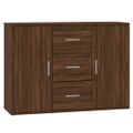 vidaXL Komoda hnedý dub 91x29,5x65 cm spracované drevo