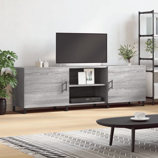 vidaXL TV skrinka sivý dub sonoma 150x30x50 cm kompozitné drevo