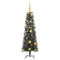 vidaXL Umelý vianočný stromček Zelená 120 cm PVC, plast a oceľ