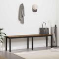 vidaXL lavička Dymová dub 160 x 35 x 45 cm Kompozitné drevo