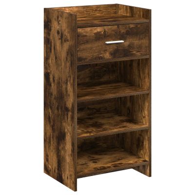 vidaXL Skriňa na topánky Dymový dub 48 x 36 x 92 cm Kompozitné drevo