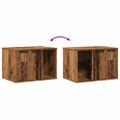 vidaXL Uzavretý box na stelivo staré drevo 60x40x40cm kompozitné drevo