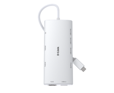 D-Link 10-v-1 USB-C Hub s HDMI x2 / USB-C x2, USB A x2 / Ethernet/Čítačka kariet/Power Delivery